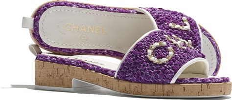 chanel purple mules|chanel mules tweed.